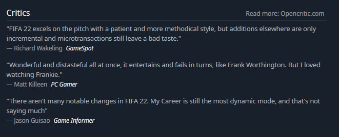 FIFA 22 on GamesPlanet